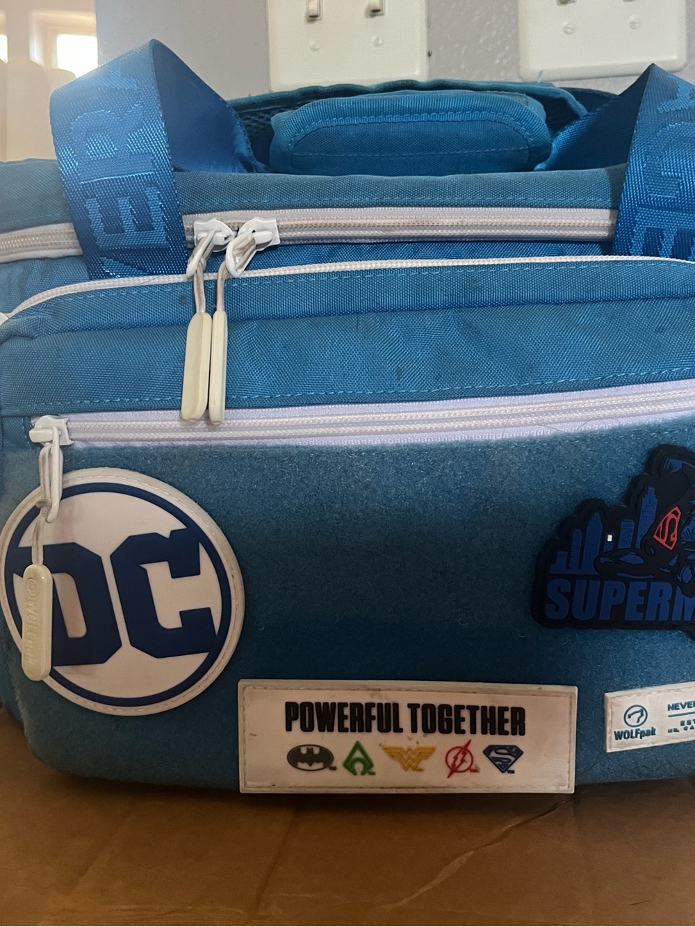 WOLF Black Quilted Lined Cooler Bag Interior